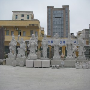 Esculturas em pedra em grande escala e esculturas Estátuas e templos budistas
